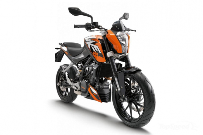 KTM Duke 125 động cơ 125cc với giá bán 118 triệu tại Việt Nam.
