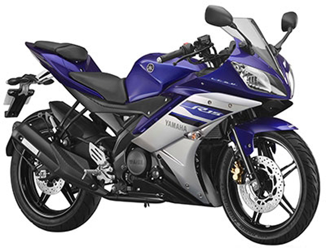 Yamaha YZF-R15 động cơ 150cc với giá bán khoảng 100 triệu đồng.
