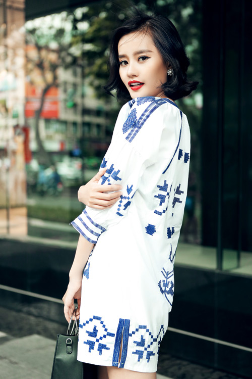 Kim Chi gợi ý cách phối đồ thu cực xinh với tóc ngắn - 12