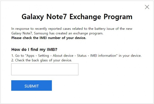 Samsung giúp người dùng kiểm tra lỗi Galaxy Note 7 trên web - 1