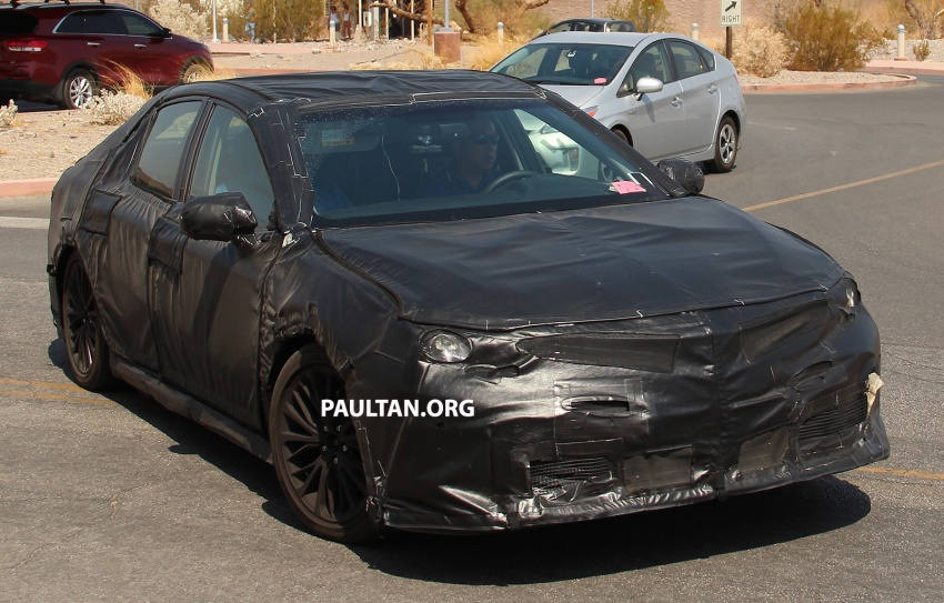 Nguyên mẫu Toyota Camry 2018 lộ ảnh chạy thử - 5