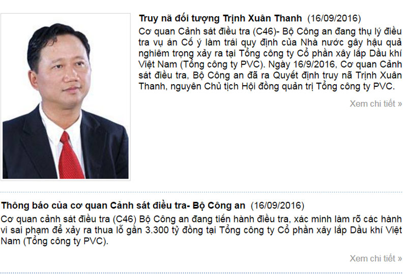 Phát lệnh truy nã quốc tế ông Trịnh Xuân Thanh - 1