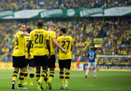 Dortmund - Darmstadt: 1 thẻ đỏ và 6 bàn thắng - 1