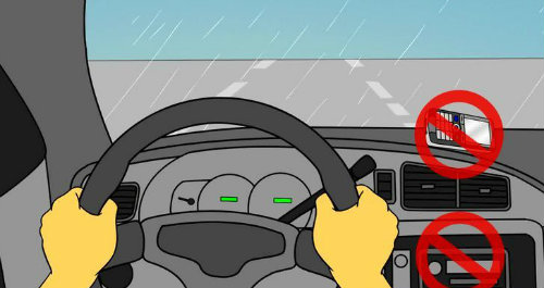 Những nguyên tắc lái ôtô an toàn trong mưa bão - 1