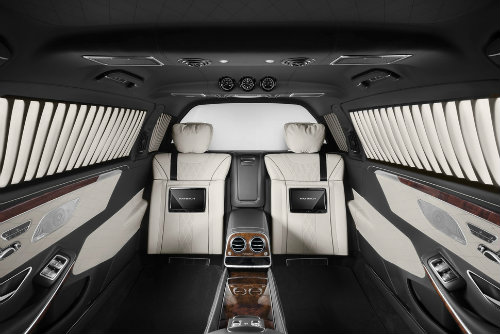 Mercedes-Maybach S600 Pullman có giáp mạnh như xe tăng - 3