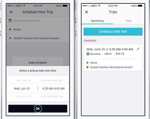 Có thể đặt lịch trước 30 ngày khi đi taxi Uber - 1