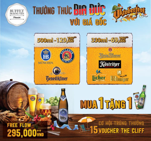 Quá sốc với bia Đức giá gốc tại Octoberfest của Hoàng Yến Buffet Premier - 9