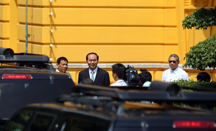 Ảnh: Lễ đón chính thức Tổng thống Philippines thăm VN - 1