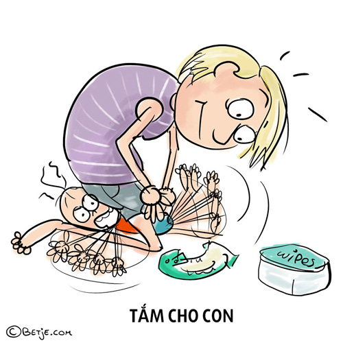 Bộ tranh cho thấy, mỗi bà mẹ là một anh hùng - 2