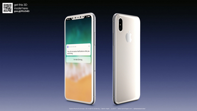 Trong các mẫu smartphone mà Martin Hajek từng thiết kế, ông có "cảm tình" với những chiếc iPhone của Apple nhất. Và iPhone 8 concept cũng là phiên bản mà ông tâm huyết nhất.