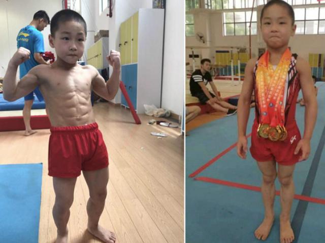 Thần đồng sức mạnh Trung Quốc: 7 tuổi, "8 múi" và 6 HCV