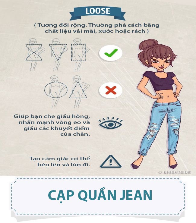 Béo ú hay gầy đét, nhớ điều này bạn sẽ chọn được quần jean ưng ý - 4