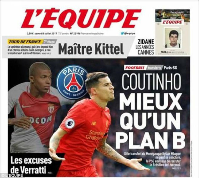 Báo Pháp: Real 99% có Mbappe, PSG chuyển hướng Coutinho - 2