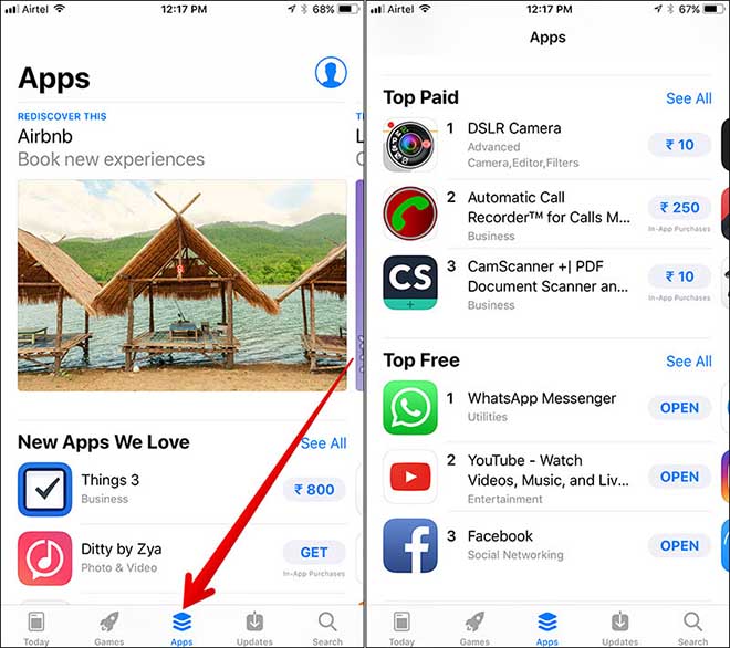 iOS 11: Làm sao xem được &#34;top&#34; ứng dụng miễn phí dành cho iPhone - 1
