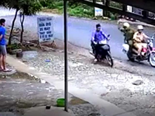 Clip CSGT Lạng Sơn truy đuổi tên trộm xe máy như phim