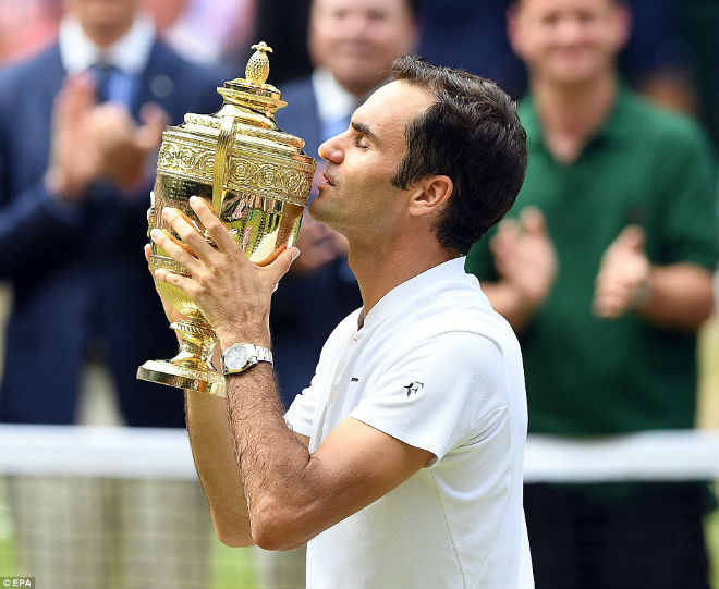 Wimbledon 2017: Federer rạng rỡ lên ngôi, Cilic khóc nức nở - 1