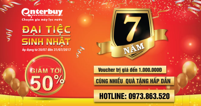 Cơ hội mua máy lọc nước giảm tới 50% tại Enterbuy Việt Nam - 1