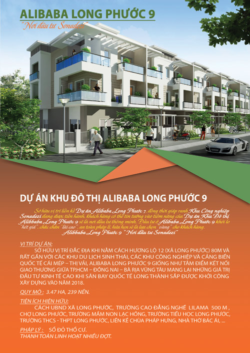 Sinh lời nhanh với dự án Alibaba Long Phước 9 - 1