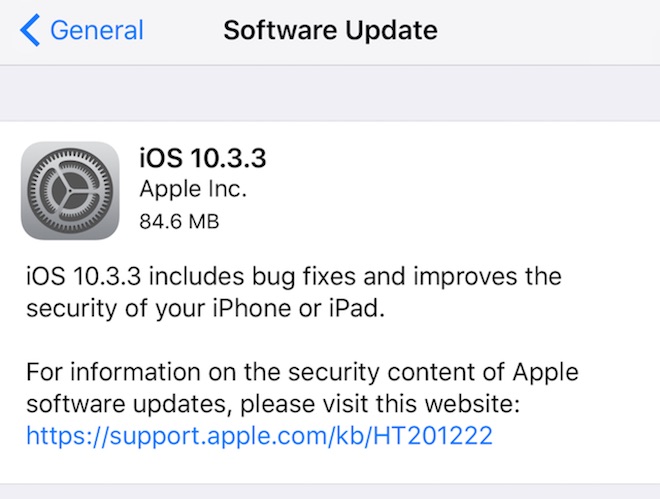 Trước khi có iOS 11 chính thức, hãy cập nhật ngay iOS 10.3.3 cho iPhone - 1