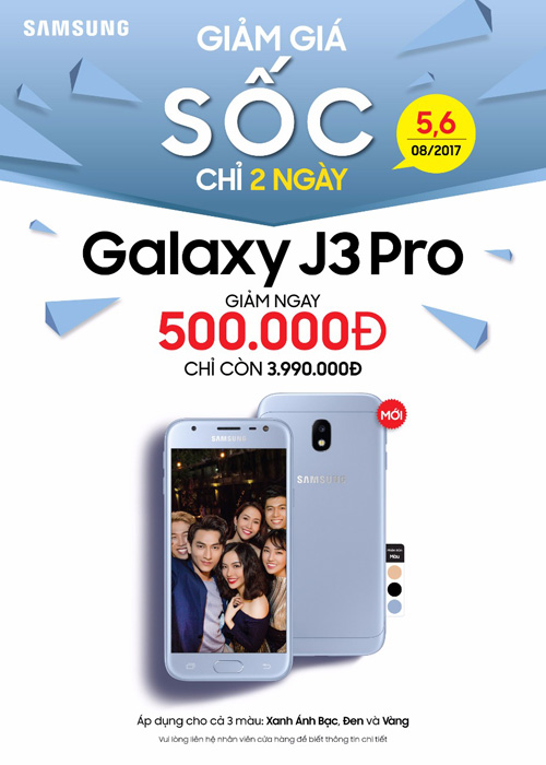 Samsung chính thức mở bán Galaxy J3 Pro tại Việt Nam với ưu đãi hấp dẫn - 1