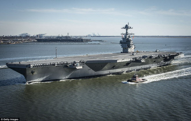 Hải quân Mỹ nhận tàu sân bay 13 tỉ USD mạnh nhất thế giới - 1