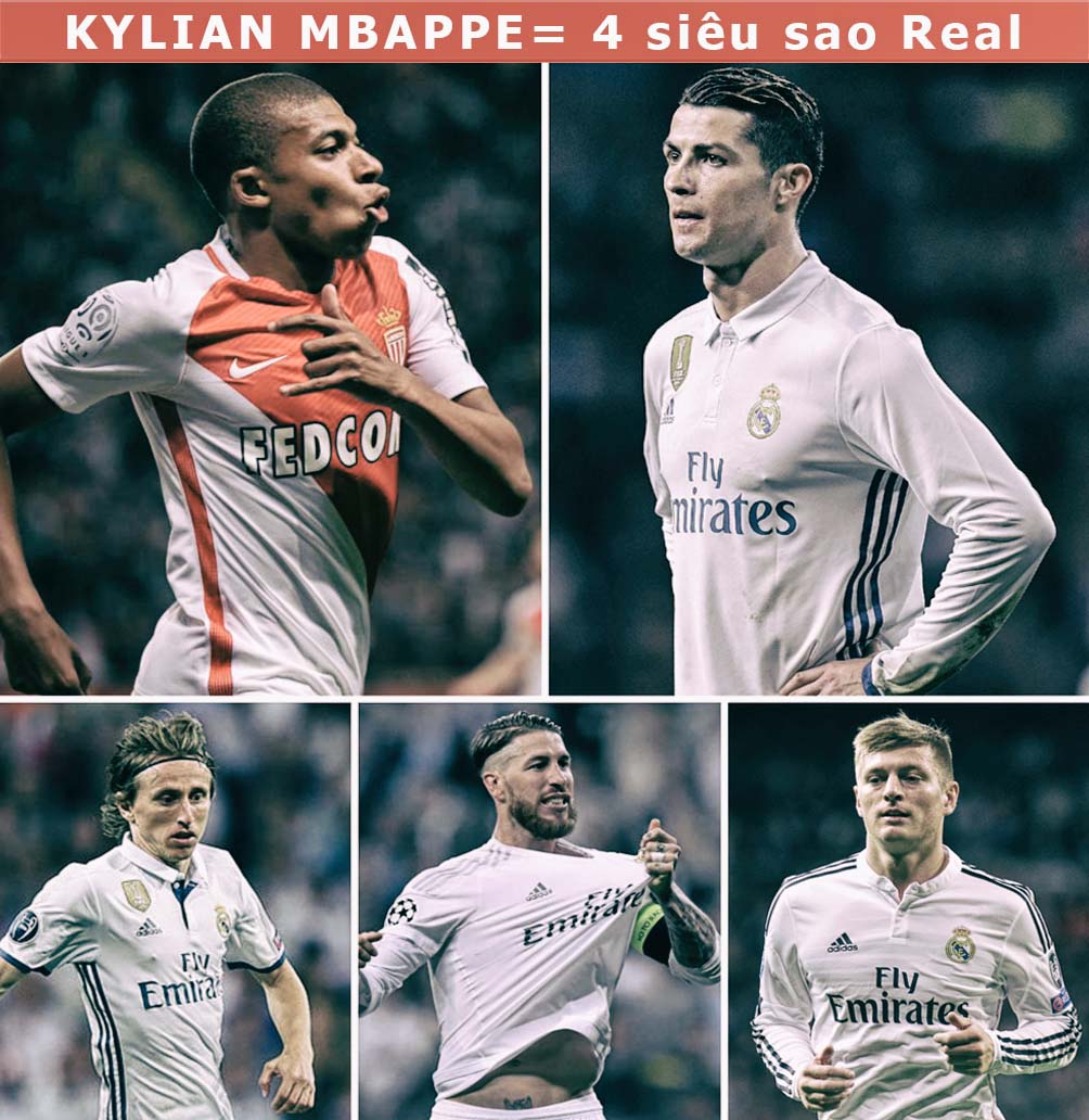 Mbappe = Ronaldo + 3 sao Real: 180 triệu euro khuấy đảo trời Âu (Infographic) - 1