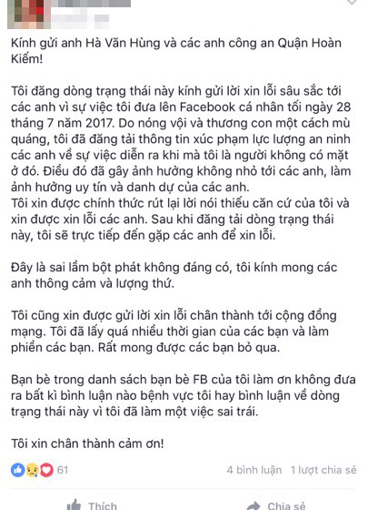 Bố mẹ bé trai chơi đàn violon trên phố đi bộ xin lỗi công an - 1