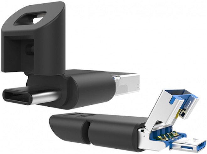Đã có USB tích hợp 3 cổng: USB thường, USB-C và microUSB - 1