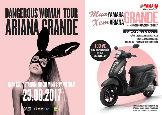 Giành ngay cơ hội đi xem Ariana Grande với Yamaha Grande - 3