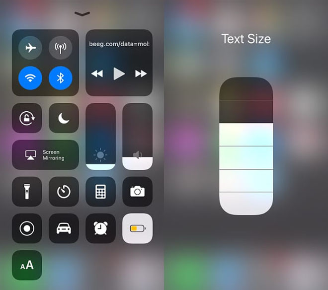 Cách phóng to kích thước văn bản hiển thị trên thiết bị iOS 11 - 3