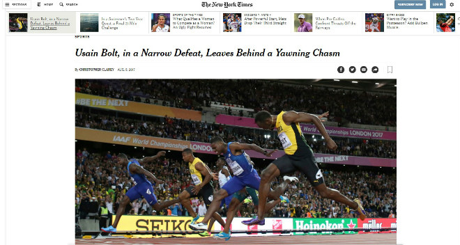 Báo chí thế giới chấn động: Bolt cúi đầu trước &#34;Kẻ phản diện vĩ đại&#34; - 1