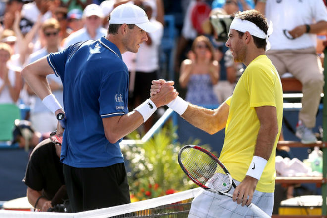 Rogers Cup ngày 1: &#34;Tòa tháp&#34; Potro hạ &#34;Khổng lồ 2 mét&#34; Isner - 2