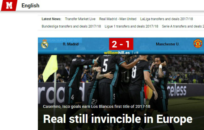 Báo chí thế giới: Real bất khả chiến bại, MU - Mourinho thua tâm phục - 1