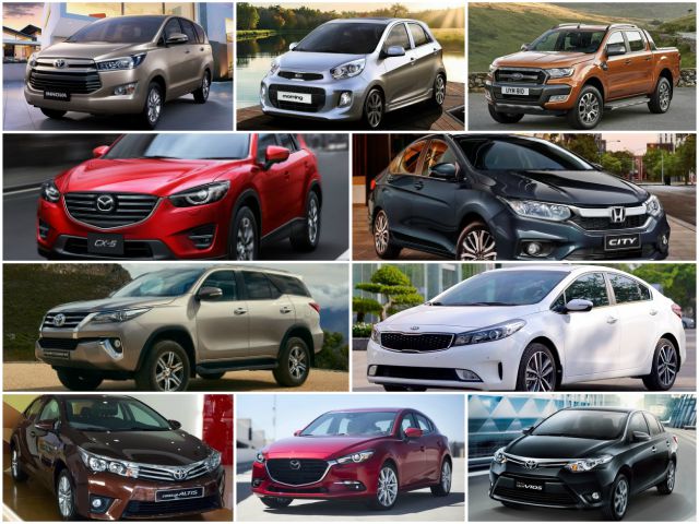 10 mẫu xe bán chạy nhất Việt Nam tháng 7/2017 - 1