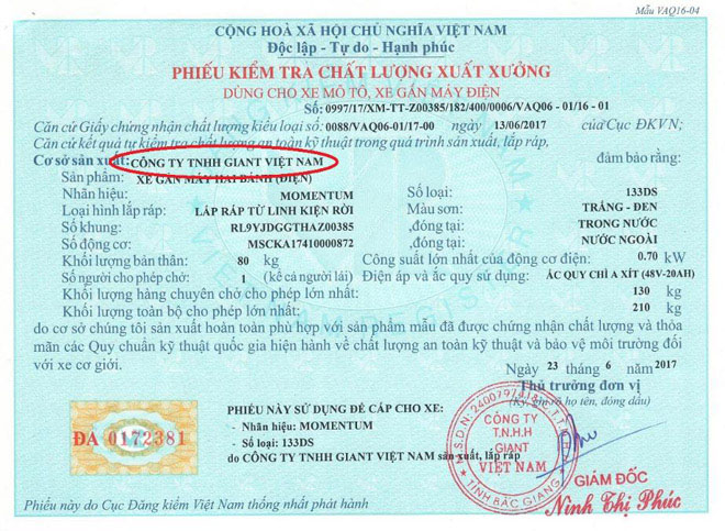 Những lưu ý khi mua xe điện 133DS của GIANT Việt Nam - 4
