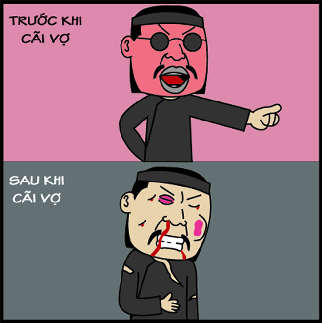 Truyện tranh: Số phận thầy bói trước và sau cưới vợ - 3