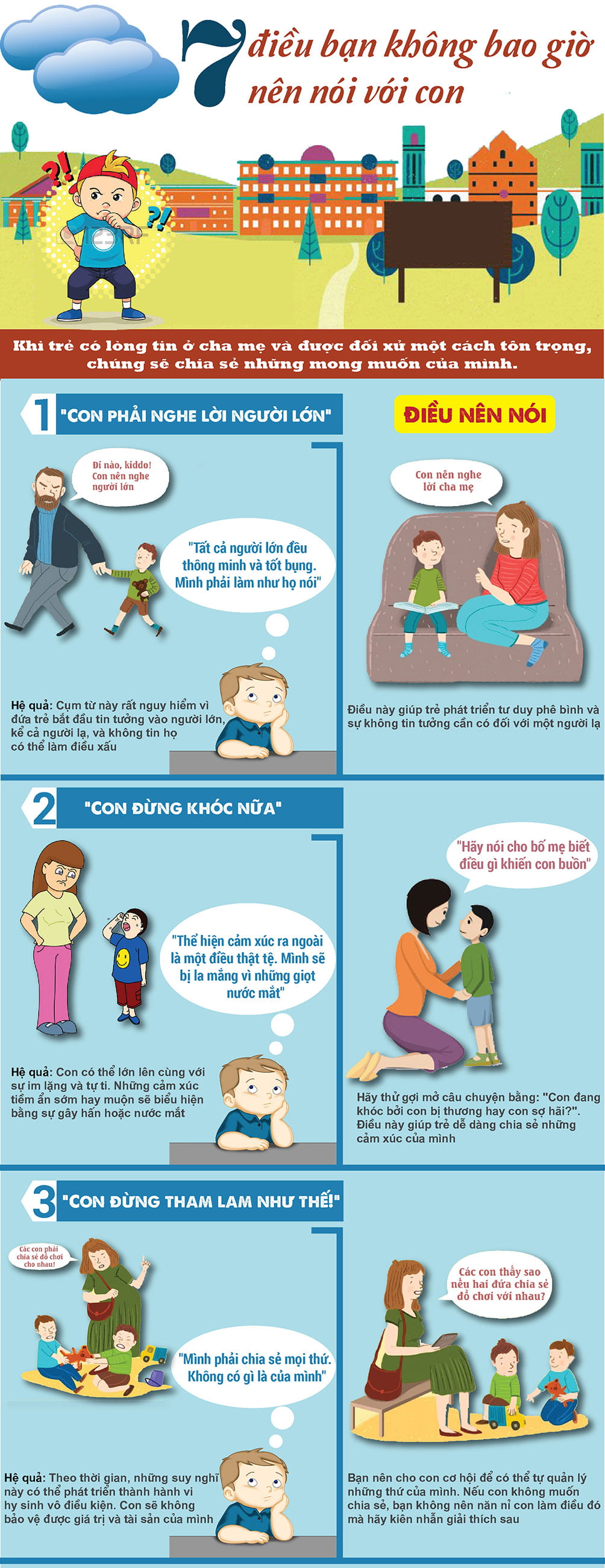 7 điều cha mẹ tuyệt đối tránh nói làm tổn thương trẻ - 1