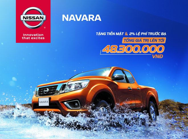 Khuyến mại đặc biệt dành cho Navara EL và Navara VL trong tháng 8 - 2