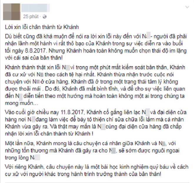 “Thượng đế” tát nữ nhân viên mang bầu ở SG nhận sai và xin lỗi - 2