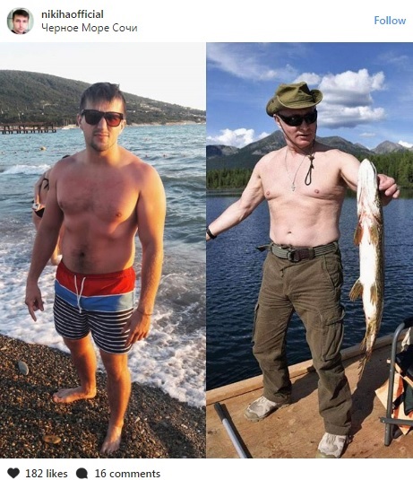 Hàng ngàn người Nga cởi trần chụp ảnh bắt chước Putin - 5