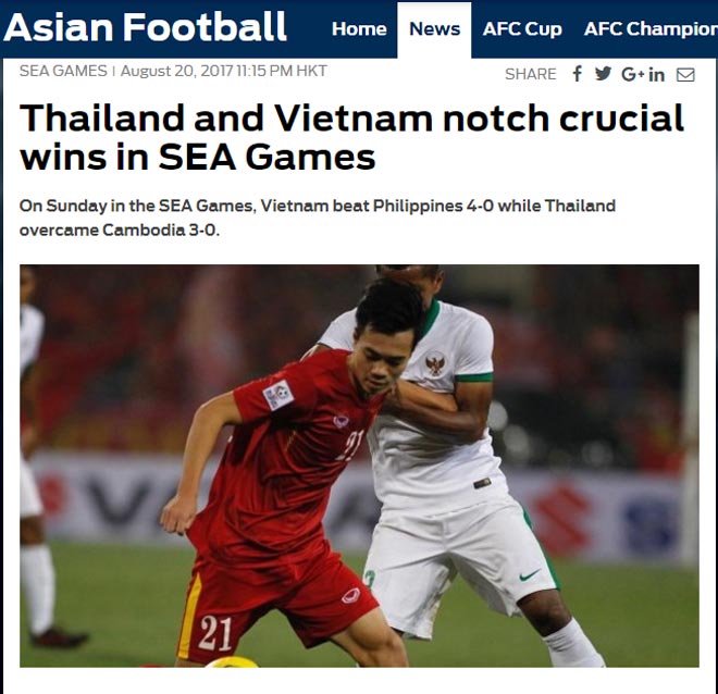 Báo thế giới gọi U22 Việt Nam là “độc cô cầu bại”, &#34;gầm thét&#34; ở SEA Games - 1
