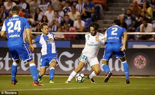 Chi tiết Deportivo - Real Madrid: Hỏng 11m, Ramos thẻ đỏ (KT) - 3