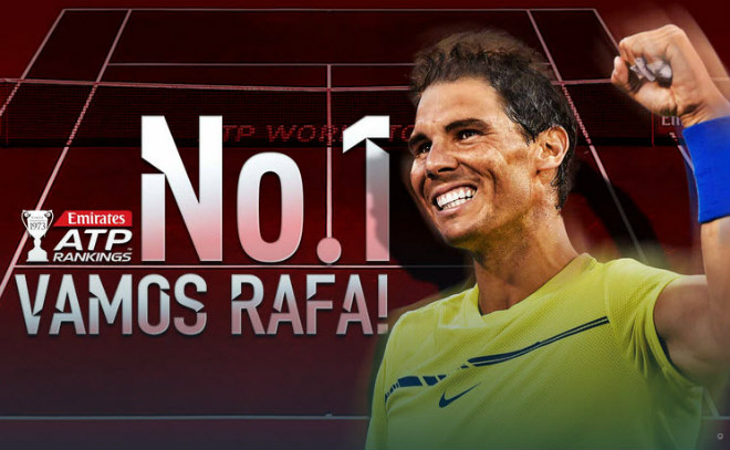 Bảng xếp hạng tennis 21/8: Nadal vượt Murray, lần thứ 4 làm vua - 1