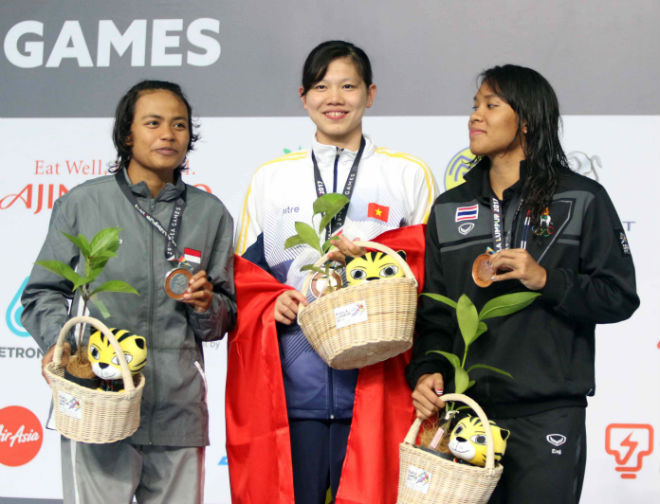 Ánh Viên muốn “độn thổ lặn luôn dưới bể”, dù giành HCV SEA Games - 8