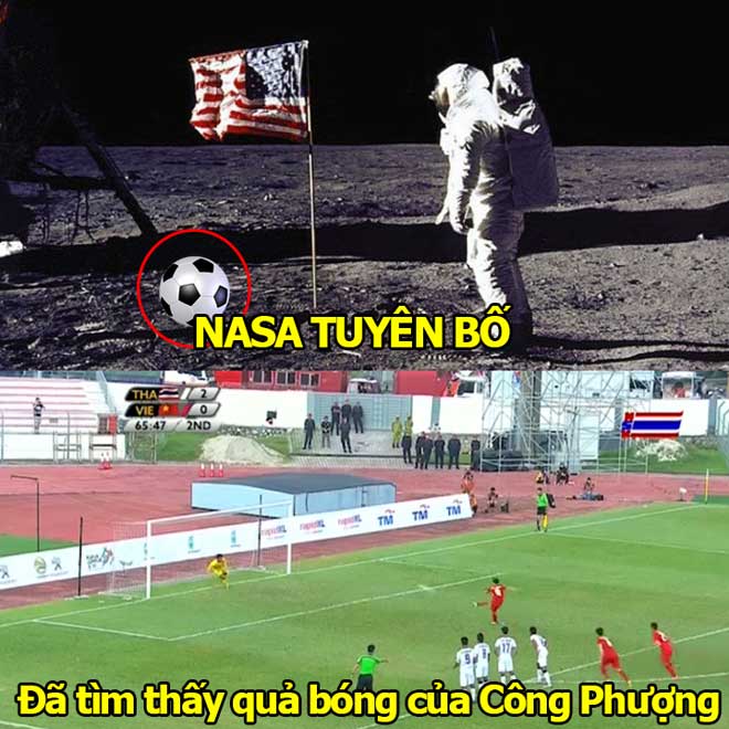 &#34;NASA tuyên bố tìm thấy quả bóng của Công Phượng&#34; - 2