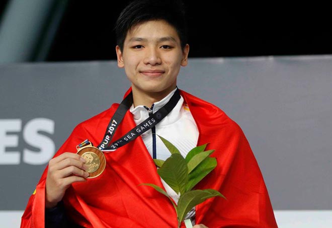 “Dị nhân” Kim Sơn 15 tuổi bị Ánh Viên la mắng, phá kỷ lục SEA Games 14 năm - 1