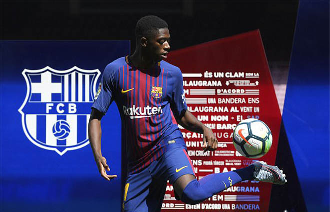 Bom tấn Dembele 105 triệu euro ra mắt Barca: Cùng Messi vào lịch sử - 3