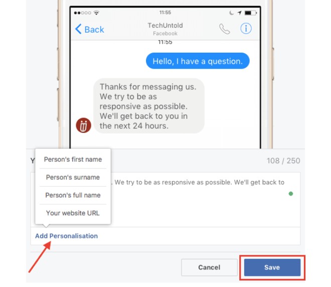 Kích hoạt tính năng tự động trả lời trên Facebook Messenger - 5