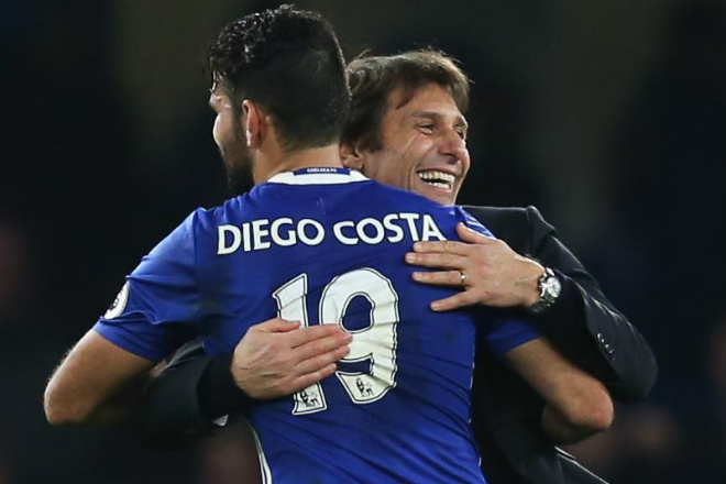 Chelsea: Conte - Costa &#34;yêu lại từ đầu&#34;, Ngoại hạng Anh run sợ - 1