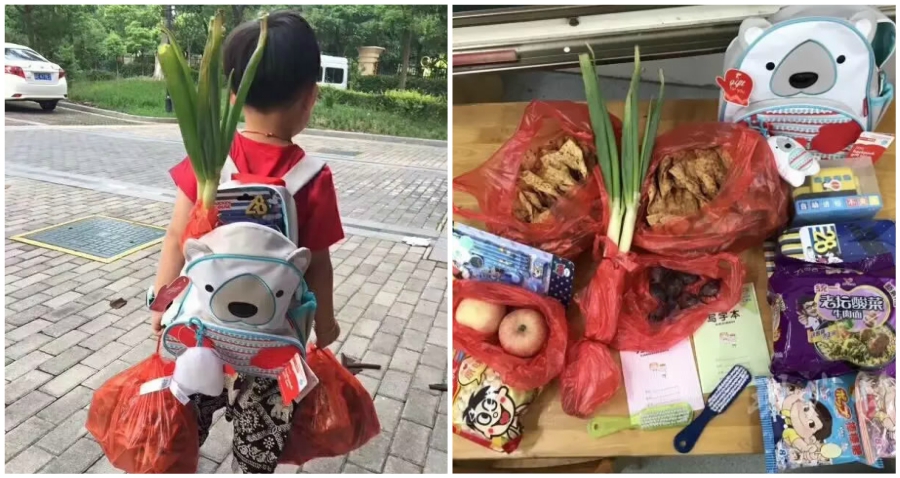 Hành trang siêu độc của nhóc tì Trung Quốc ngày đầu tiên tới trường - 1